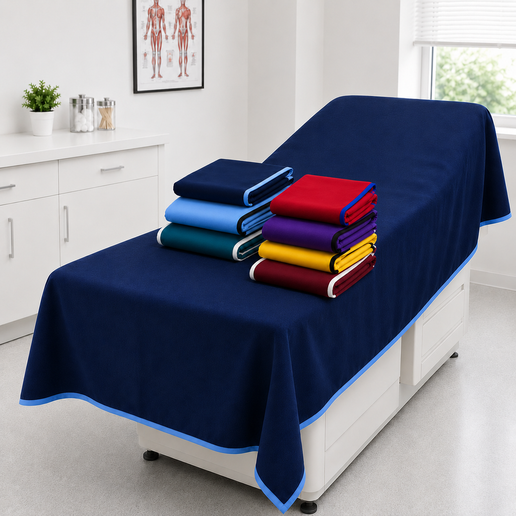 Oversized reusable cloth patient examination drape sheet 52 x 72 inches