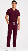 Unisex 7 pocket cargo scrub set with cell phone pocket
