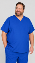 Big and tall unisex 1 chest pocket scrub top