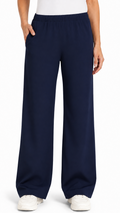 Unisex pull-on spandex stretch scrub pants with elastic waist