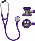 Spectrum Pro cardiology stethoscope with dual-sided stainless steel chestpiece and latex-free tubing